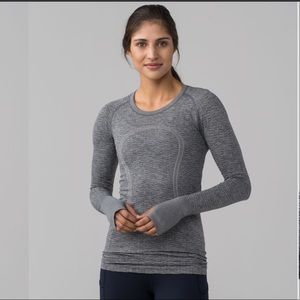 Lululemon Swiftly 1 Longsleeve black/white